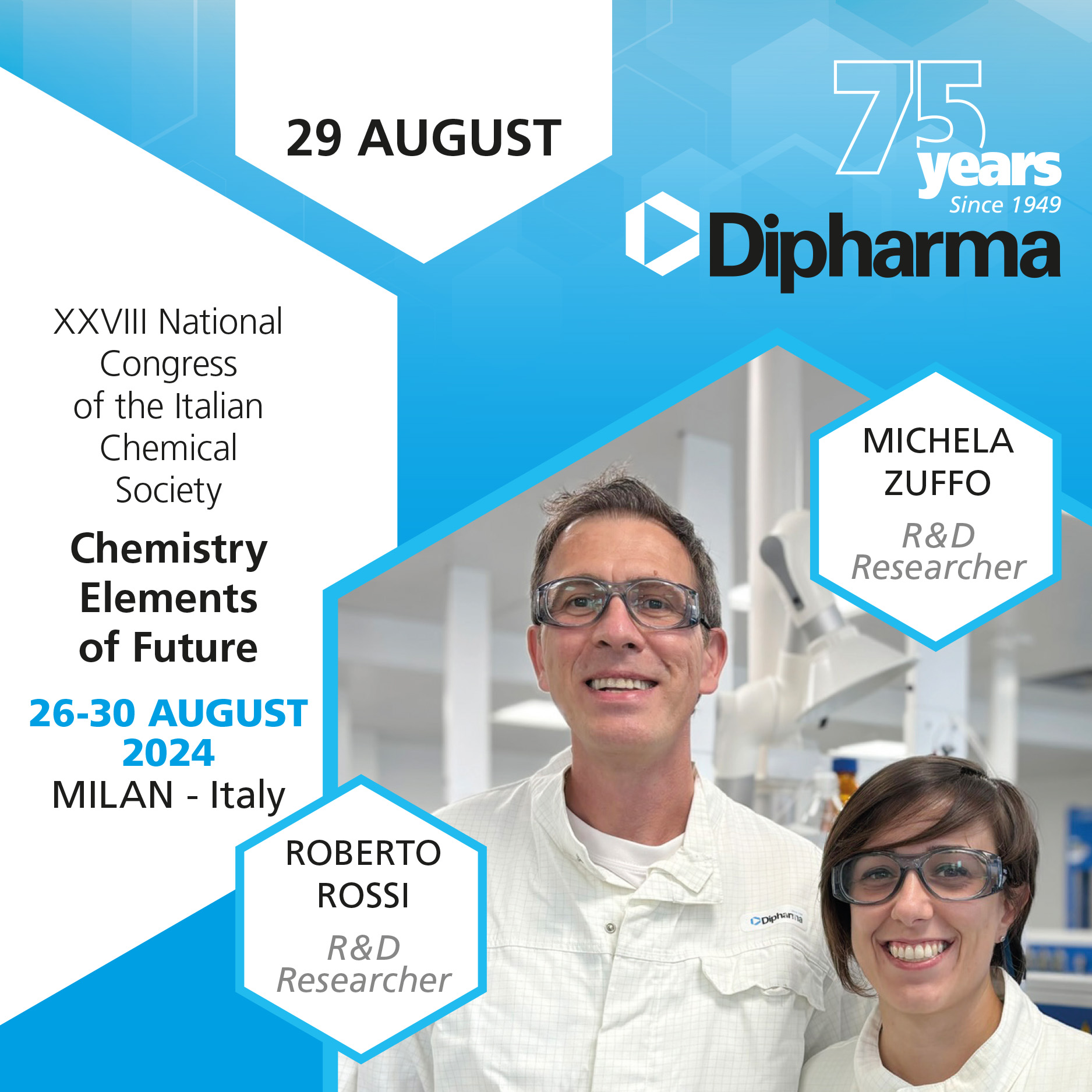 Dipharma at the XXVIII National Congress of the Italian Chemical Society